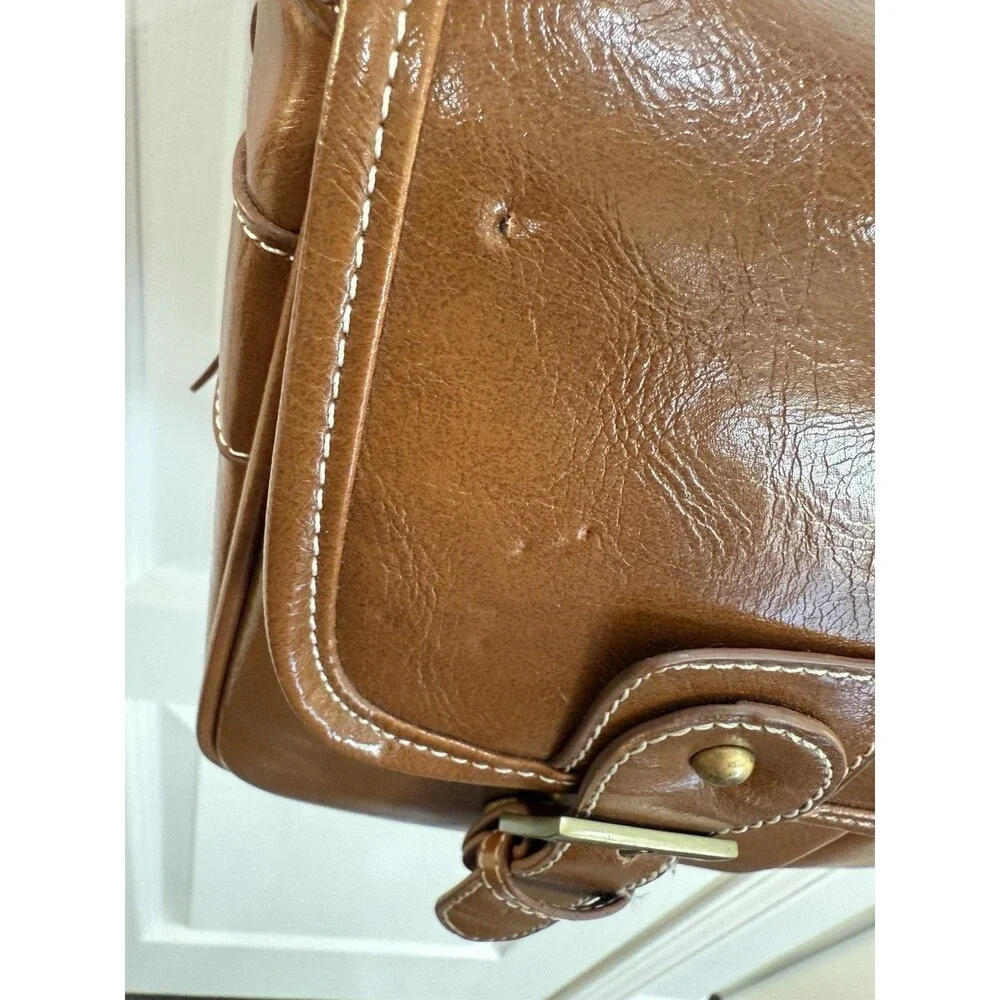 PU Leather Waterproof Vintage DSLR Camera Shoulder Bag Messenger Bag Partition